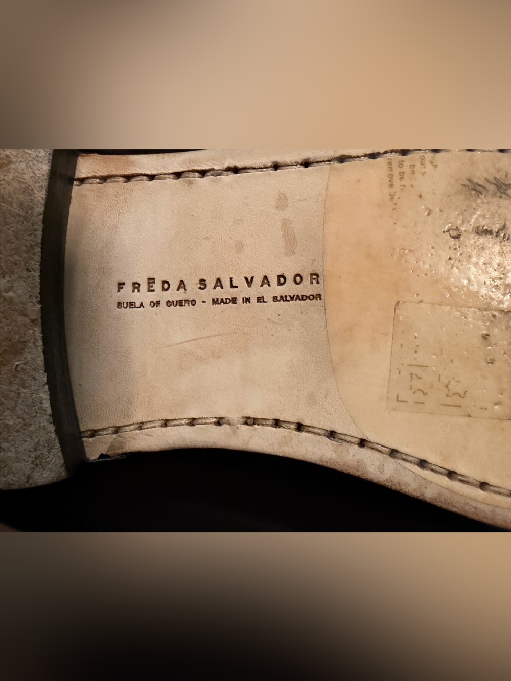 Freda Salvador Elba Brown Leather Penny Loafers 6.5 - Picture 7 of 12